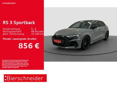 Audi Audi RS3 Sportback 19 V-MAX MATRIX SCHALE PANO RS-AGA im Leasing von Null-Leasing