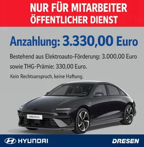 Hyundai Hyundai Hyundai IONIQ 6 N Line X**NUR FÜR ÖFFENTL.DIENST** I BOSE I Parkassistent I Digital Key I Navi I Sitzheizung I Matrix-LED im Auto Abo von 9Drive