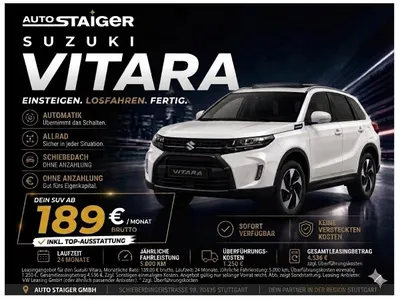 Suzuki Suzuki Vitara Comfort+🔥Allrad🚗Automatik🔥Vollausstattung🔥 im Leasing von LeasingMarkt.de