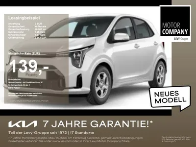 Kia Kia Picanto 1.0 Core +MY26+Navi+R.Kam+Assistenzpaket+ im Auto Abo von LeasingTime