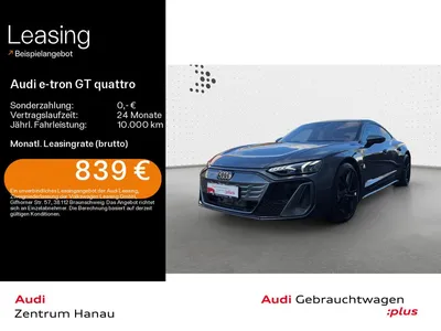 Audi Audi e-tron GT S quattro*LASER*PANO*HUD*21ZOLL*NAVI-P im Auto Abo von Null-Leasing