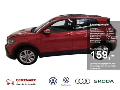 VW Volkswagen T-Cross LIFE 1.0TSI 95PS ACC.5J-G.VIRTUAL.2xPDC. im Leasing von Null-Leasing