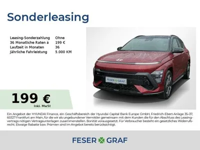 Hyundai Hyundai KONA Kona N-LINE HEV GLASDACH NAVI LED CAM SHZ LHZ im Auto Abo von LeasingMarkt.de