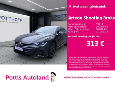 VW Volkswagen Arteon Shooting Brake 2.0 TDI DSG R-LINE PANO NA im Leasing von Null-Leasing