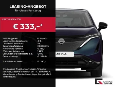 Nissan Nissan Ariya 87 kWh Advance Pack 20" im Auto Abo von LeasingMarkt.de
