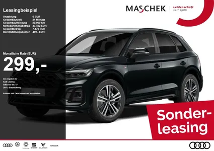 Audi Audi Q5 S Line *Sonderleasing* 50 TDI quat Keyless AC im Leasing von Null-Leasing