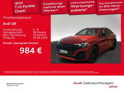 Audi Audi Q8 60 TFSI e quattro S LINE/LM23/MATRIX/B&O/PANO im Leasing von LeasingMarkt.de