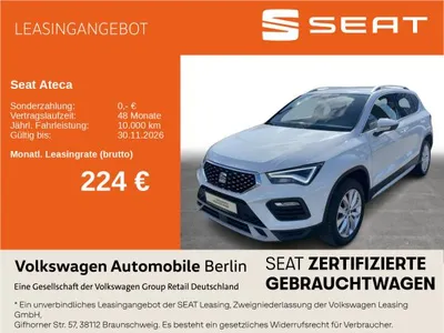 Seat Seat Ateca 1.5 TSI DSG Xperience Navi LED SHZ PDC im Leasing von LeasingMarkt.de
