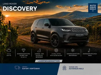 Land Rover Land Rover Discovery D250 S - FAHRASSISTENSPAKET - AHK - 21 ZOLL BLACK - WINTERPAKET im Leasing von LeasingMarkt.de