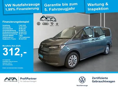 VW Volkswagen T7 Multivan 2.0 TSI lang DSG AHK*Navi*Pano*RFK im Leasing von Null-Leasing