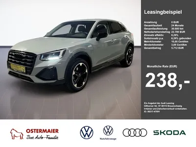 Audi Audi Q2 ADVANCED 30TFSI 110PS.LED.NAVI.AC-AUTOM.AHK.1 im Leasing von Null-Leasing