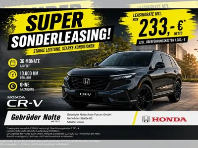 Honda Honda CR-V 2.0 e:HEV Elegance **GEWERBEANGEBOT** im Leasing von LeasingMarkt.de