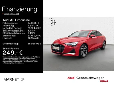 Audi Audi A3 Limousine 35 TDI advanced*Navi*Matrix*Alu*AHK im Auto Abo von Null-Leasing