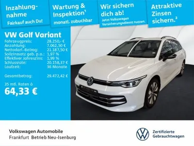 VW Volkswagen Golf VIII Variant 1.5 eTSI DSG Goal Navi LEDPlus DAB+ FrontAssist im Auto Abo von LeasingMarkt.de