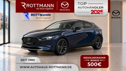 Mazda Mazda 3 2027 140ps Aut. HOMURA NAVI ACC KeyLess HUD Qi im Leasing von Null-Leasing