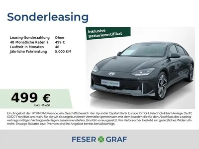 Hyundai Hyundai IONIQ 6 UNIQ-PAKET LEDER NAVI KAMERA MATRIX 20 im Auto Abo von LeasingMarkt.de