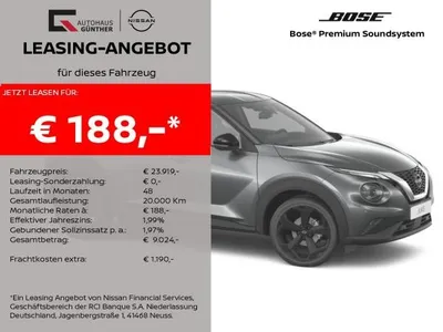 Nissan Nissan Juke TEKNA 114PS-6MT Winter/Bose/360°/Carplay im Auto Abo von LeasingMarkt.de