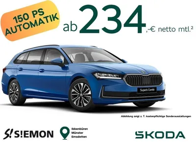 Skoda Skoda Superb Combi ✔️ 1,5 TSI mHEV ✔️ Selection ✔️ Energy Blau ✔️ im Auto Abo von LeasingTime