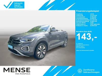VW Volkswagen T-Roc Cabriolet 1.0 TSI Style Goal CarPlay|ACC im Leasing von Null-Leasing