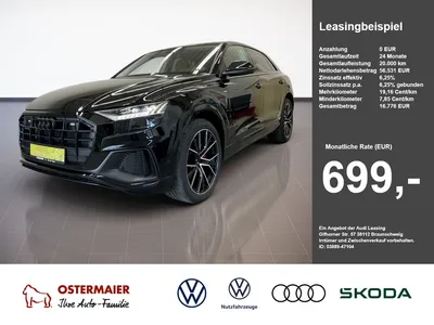 Audi Audi Q8 S-LINE SELECTION BLACK 50 TDI 286PS QUATTRO A im Leasing von Null-Leasing