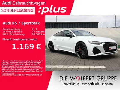 Audi Audi RS 7 Sportback SITZBELÜFTUNG*PANO*HEADUP*B&O im Leasing von Null-Leasing
