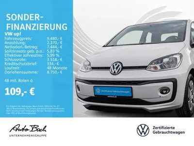 VW Volkswagen up! 1.0 MPI "move " Klima Sitzheizung Servo EFH MFA im Auto Abo von LeasingMarkt.de