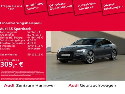 Audi Audi S5 Sportback 55 TDI quattro Matrix Pano Kamera N im Auto Abo von Mobile.de