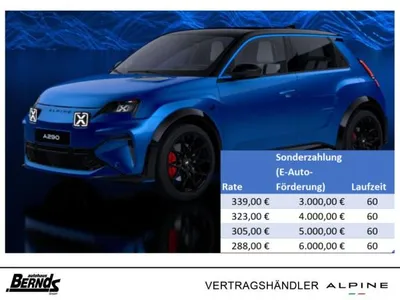 Alpine Alpine A290 GTS⚡⚡ELEKTROPRÄMIE EINGERECHNET ⚡⚡ZWEI RATEN GESCHENKT💸💸 im Auto Abo von LeasingMarkt.de