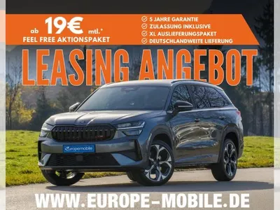 Skoda Skoda Kodiaq RS 2.0 TSI 195kW DSG 4x4 2026 (UVP 65.169€/SOFORT) MATRIX/PANO/AHK/SUITE/5J.GARAN./UVM. im Auto Abo von LeasingMarkt.de