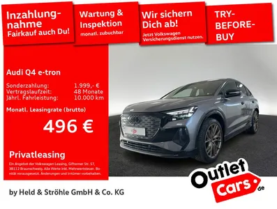 Audi Audi Q4 e-tron Sportback 40 S line MATRIX NAV+ SONOS im Leasing von Null-Leasing