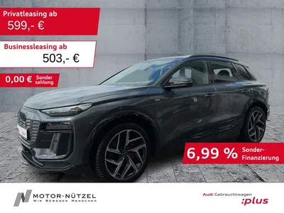 Audi Audi Q6 e-tron QU S-LINE MATRIX+NAVI+HuD+B&O+AIR+AHK im Leasing von Null-Leasing