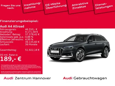 Audi Audi A4 allroad quattro 40 TDI Standh. Kamera AHK Led im Auto Abo von Null-Leasing