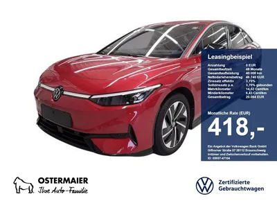 VW Volkswagen ID.7 PRO 286PS ACC.5J-G.WÄRMEPUMPE.AHK.AREA-VIEW im Leasing von Null-Leasing