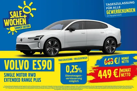 Volvo Volvo ES90 Single Motor Ext. Range RWD Plus 21" 360° H im Leasing von Null-Leasing