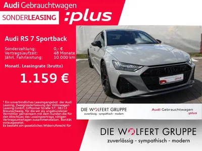 Audi Audi RS 7 Sportback ALLRADLENKUNG*RS-DYNAMIKPAKET im Leasing von Null-Leasing