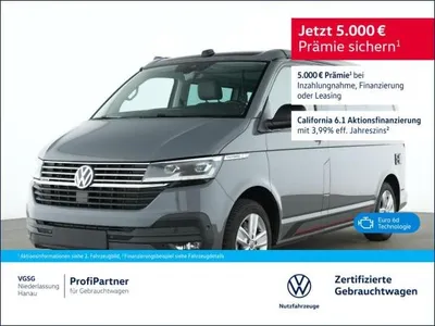 VW Volkswagen T6.1 California Ocean Edition DSG 4Motion Navi LED im Auto Abo von LeasingMarkt.de