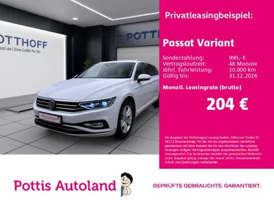 VW Volkswagen Passat Variant 2.0 TDI DSG ELEGANCE NAVI KAMERA im Leasing von Null-Leasing