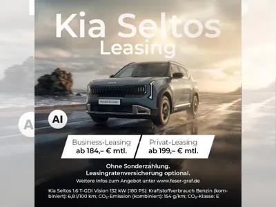 Kia Kia Seltos 1.6 T-GDI VISION🚨DER NEUE BEI KIA🚨 im Leasing von LeasingMarkt.de