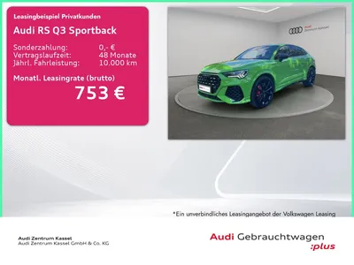 Audi Audi RS Q3 Sportback 2.5 TFSI qu. Matrix SONOS Kamera im Leasing von Null-Leasing