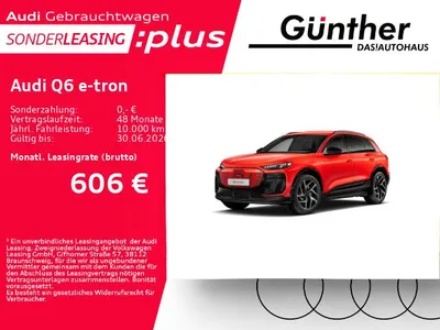Audi Audi Q6 e-tron QUATTRO S LINE+WINTERRÄDER+AHK+LUFTFED im Leasing von Null-Leasing