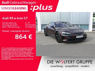Audi Audi RS e-tron GT 0,5*MATRIX*PANO*B&O*HUD*ACC*CARPLAY im Leasing von LeasingMarkt.de