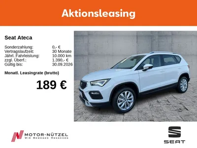 Seat Seat Ateca 1.5 TSI Road Edition Style 7-Gang DSG im Leasing von Null-Leasing