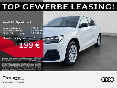 Audi Audi A1 Sportback 25 TFSI ADVANCED PDC KLIMA SITZHZ im Auto Abo von Null-Leasing