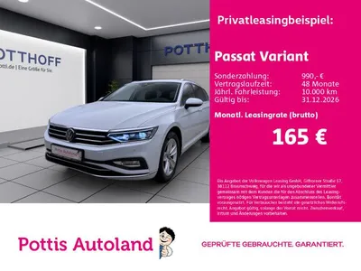 VW Volkswagen Passat Variant 2.0 TDI DSG ELEGANCE NAVI KAMERA im Leasing von Null-Leasing