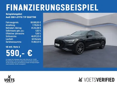 Audi Audi SQ8 4.0TFSI TIP QUATTRO MATRIX+PANO+NAVI+AHK+B&O im Leasing von Null-Leasing