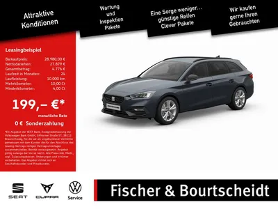 Seat Seat Leon Sportstourer 1.5 eTSI FR SHZ ACC FACEL. LED im Auto Abo von Null-Leasing