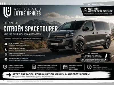 Citroen Citroën SpaceTourer Diesel 180 M Plus EAT8 im Leasing von LeasingTime
