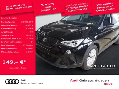 Seat Seat Arona Style NAVI VIRT ACC KAM CARPLAY SHZ LED im Auto Abo von Null-Leasing