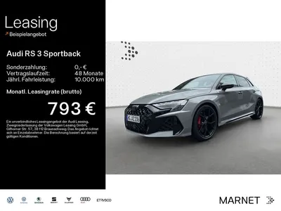 Audi Audi RS 3 Sportback 3 294(400) kW(PS) S tronic im Auto Abo von Null-Leasing