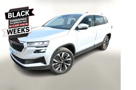 Skoda Karoq TSI 150 DSG Pano AHK NavC SideA Leder ACC Auto-Abo privat im Auto Abo von Autohaus Tabor